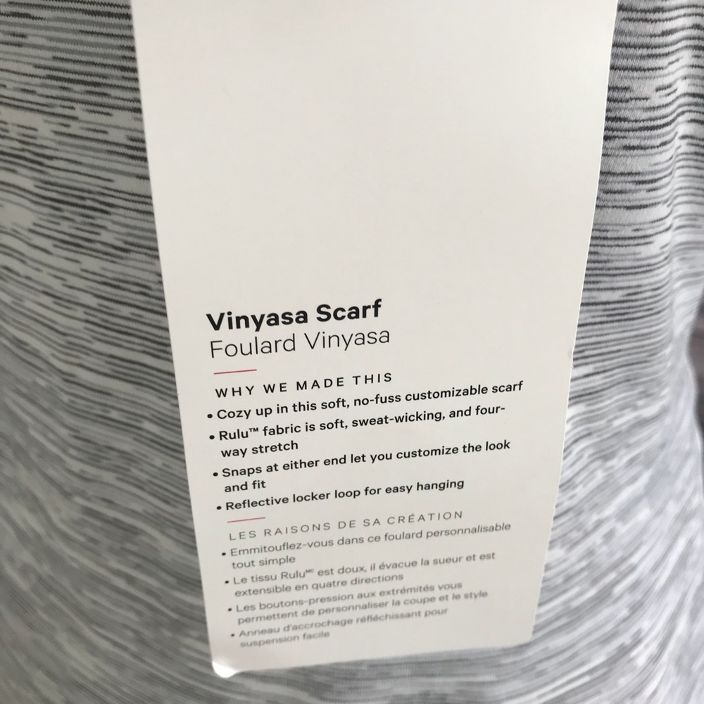 NWT HEBE LULULEMON VINYASA SCARF SCARVE BLUE OS - Picture 5 of 8